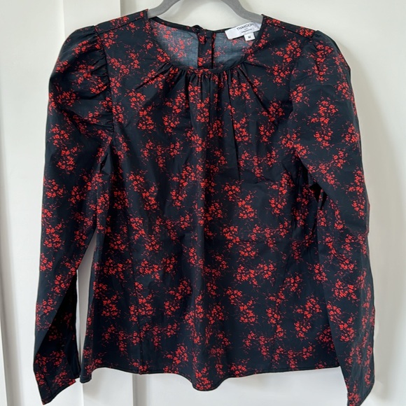 NWT Thakoon Collective Floral Puff Sleeve Top Size M - Picture 10 of 12